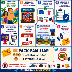 Pack 3 adultos + 1 niño